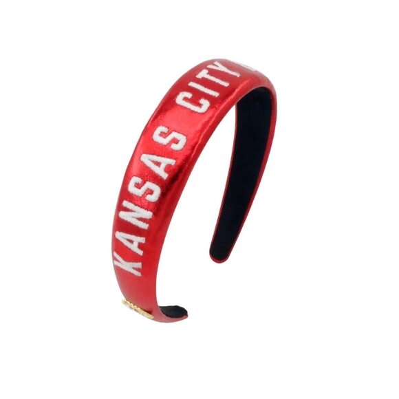 Brianna Cannon Kansas City Chiefs Embroidered Headband Officially Licensed - Picture 1 of 2